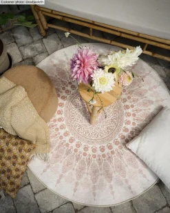 Round Rug - Sandrigo (beige) -Viscose Rugs Shop nadjaaleth sandrigobeige1.jpg