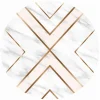 Round Rug - Nemea (white/pink/gold)