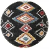Round Rugs - Macchia (black/multi)
