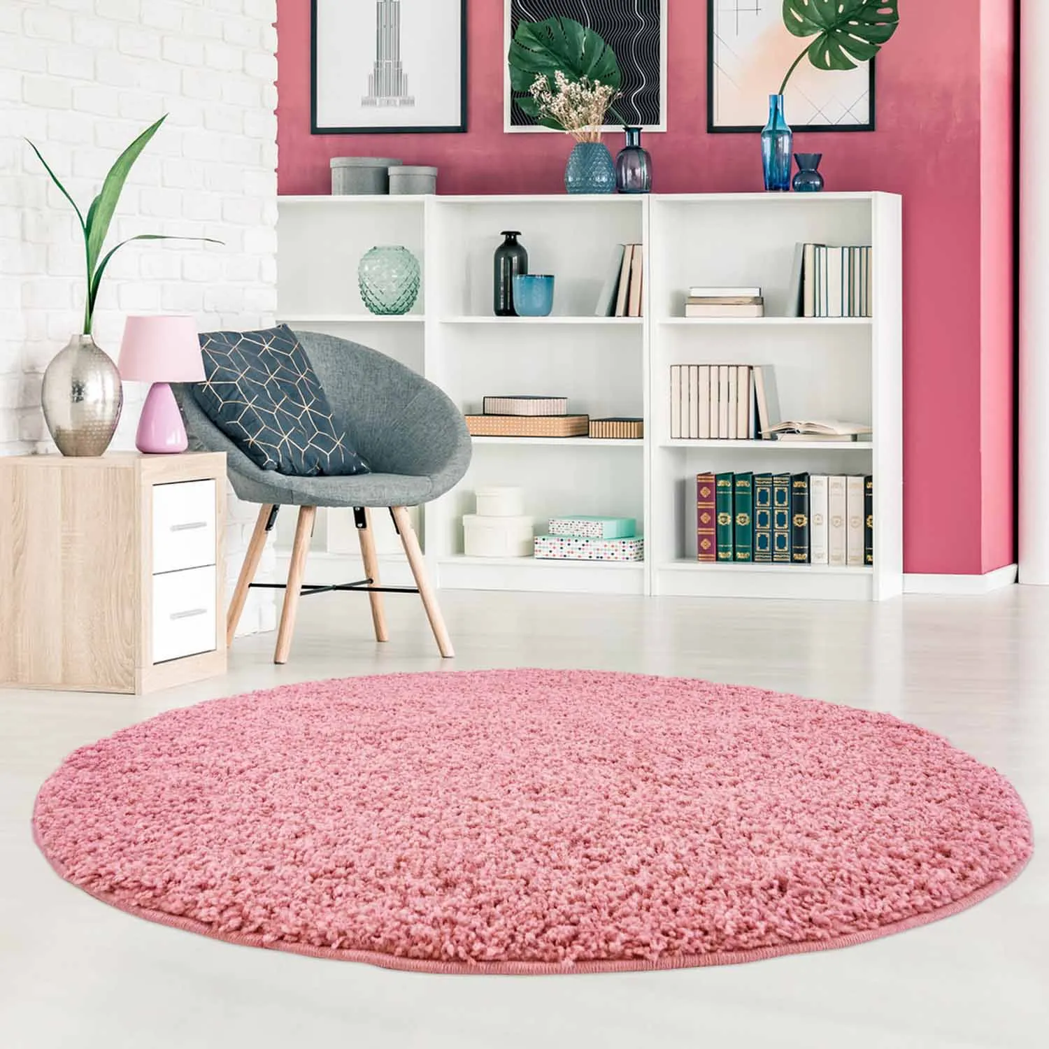 Round Rugs - Pastel (pink) 4 Round Rugs - Pastel (pink) - Image 2