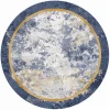 Round Rug - Peri (blue/multi) 1 Round Rug - Peri (blue/multi) -Viscose Rugs Shop peri2rund.png