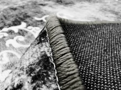 Round Rug - Santi (dark Grey/white) -Viscose Rugs Shop pudd2f1.jpg