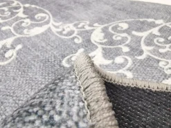 Round Rug - Santi (grey/white) -Viscose Rugs Shop puerta1 16572.jpg