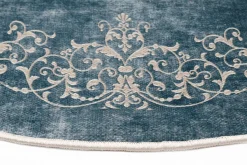 Round Rug - Santi (blue/beige) -Viscose Rugs Shop puerta2 42505.jpg