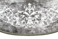 Round Rug - Santi (dark Grey/white) -Viscose Rugs Shop puerta2 62823.jpg