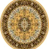 Round Rug - Peking (gold) 1 Round Rug - Peking (gold) -Viscose Rugs Shop r71344750922berber.jpg