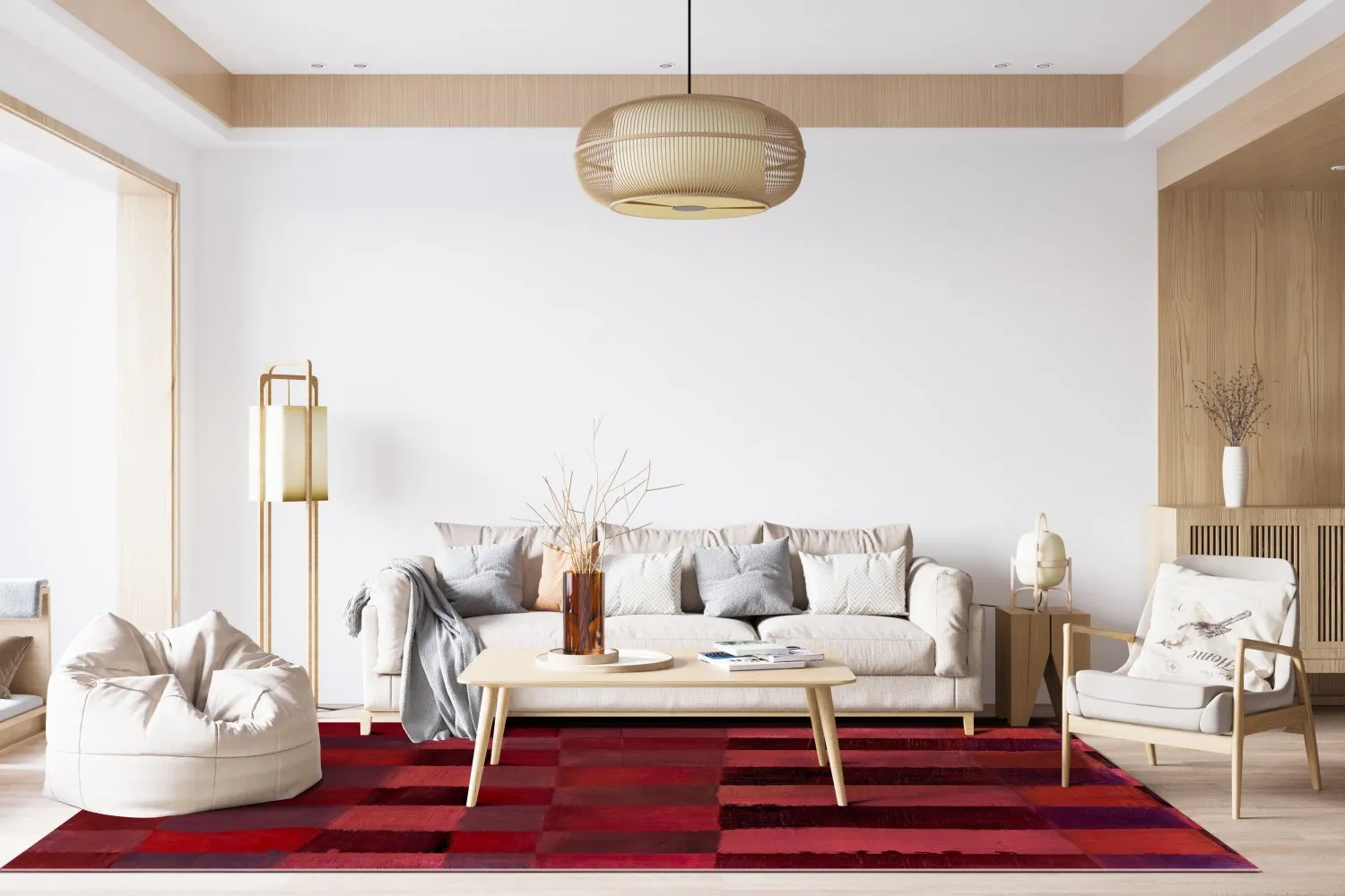 Wilton Rug - Samadet (röd) 4 Wilton Rug - Samadet (röd) - Image 2