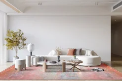 Wilton Rug - Mare (röd) 7 Wilton Rug - Mare (röd) -Viscose Rugs Shop rod6b .jpg