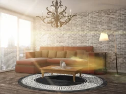 Round Rug - Tilos (black/white) 6 Round Rug - Tilos (black/white) -Viscose Rugs Shop room1 2 tilos1.jpg