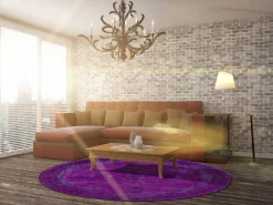 Round Rug - Gombalia (pink) 8 Round Rug - Gombalia (pink) -Viscose Rugs Shop room1 24 gombalia.jpg