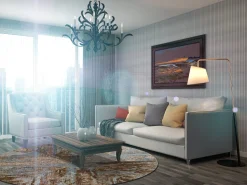 Round Rug - Tizzano (blue/multi) 7 Round Rug - Tizzano (blue/multi) -Viscose Rugs Shop room3 99 tizzano.jpg