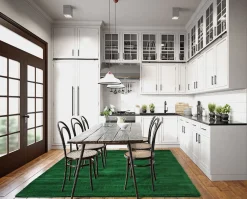 Recycled PET With Viscose Look (green) -Viscose Rugs Shop room56a eco recycled pet dream.pet .austin dk green bright.jpg