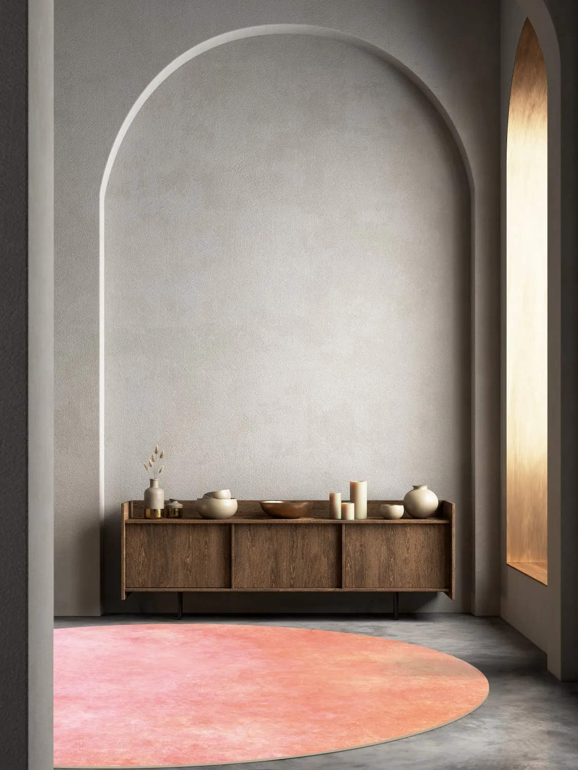 Round Rug - Baden (rosa) 4 Round Rug - Baden (rosa) - Image 2