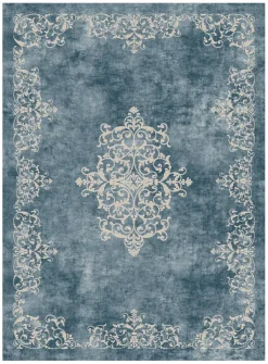 Wilton Rug - Santi (blue/beige)
