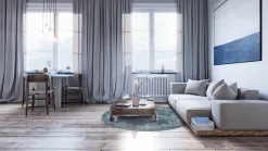 Round Rug - Santi (blue/beige) -Viscose Rugs Shop santirunda.png