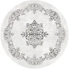 Round Rug - Santi (white/black) -Viscose Rugs Shop santisvartvitrund.png