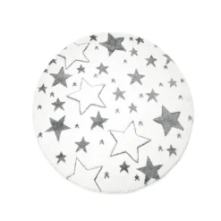 Childrens Rugs - Bueno Stars Round (white)