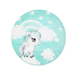Childrens Rugs - Bueno Ponny (turquoise) -Viscose Rugs Shop screenshot 2019 06 12kinderteppichmiteinhornbuenokids1450mintflachflor teppichmitsternen2.png
