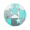 Childrens Rugs - Bueno Night Stars Round (turquoise)