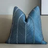 Cushion Cover - Striped Design 45 X 45 Cm (blue) -Viscose Rugs Shop stripeddesign col.2.jpg