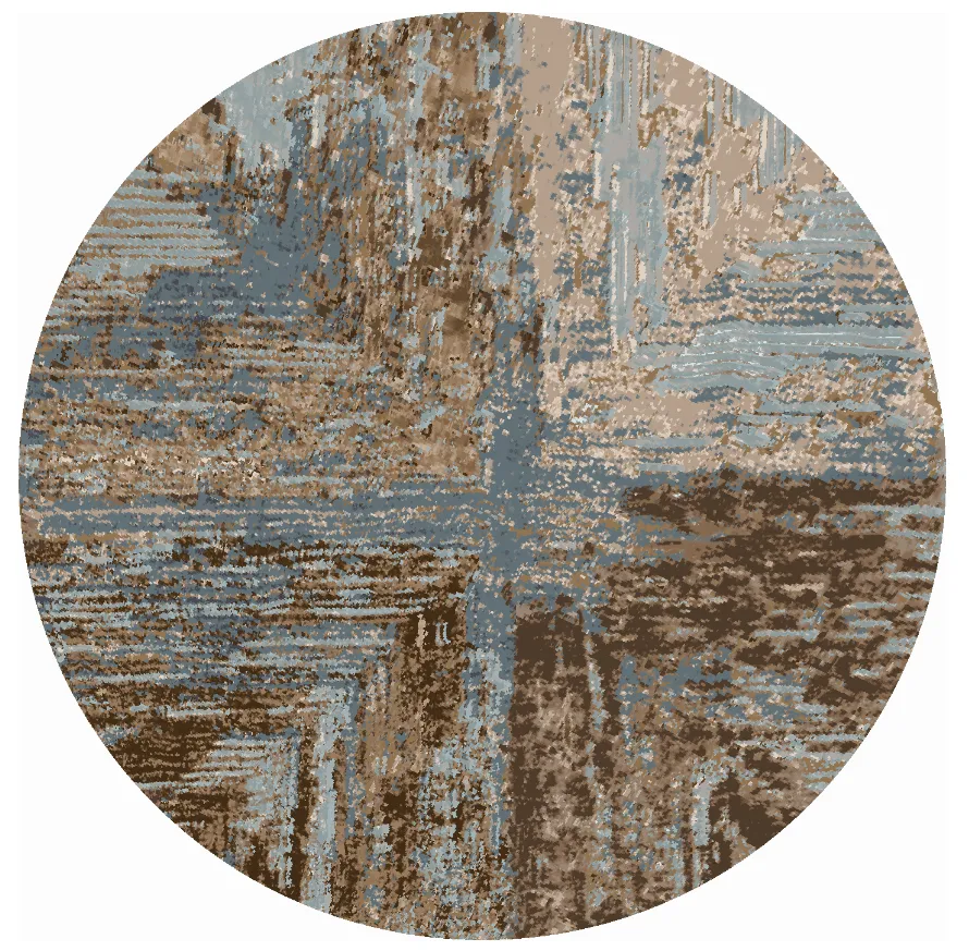 Round Rug - Tizzano (blue/multi) 3 Round Rug - Tizzano (blue/multi)