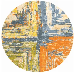 Round Rug - Tizzano (orange/multi)