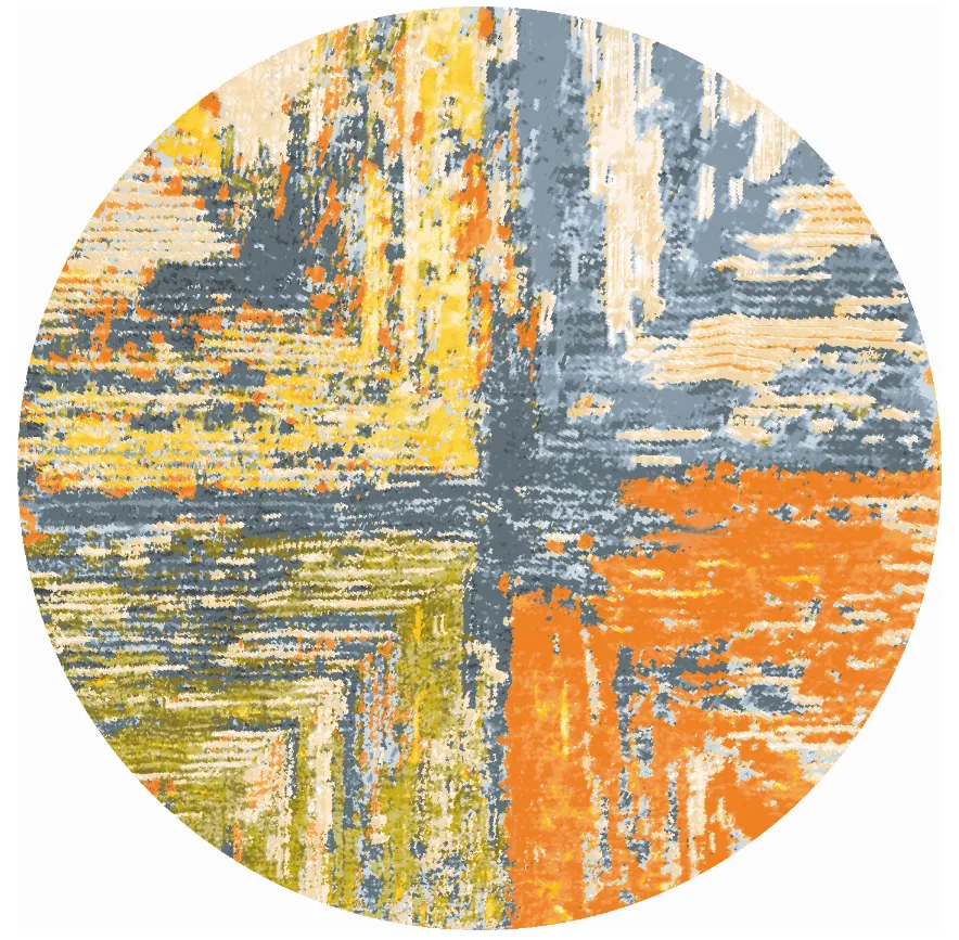 Round Rug - Tizzano (orange/multi) 3 Round Rug - Tizzano (orange/multi)