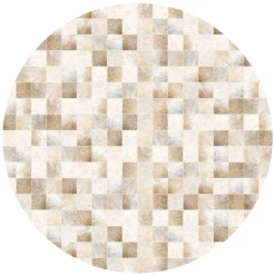 Round Rug - Trapani (beige/white)