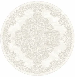 Round Rug - Valenza (white)