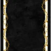 Wilton Rug - Vilia (black/white/gold)