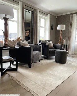 Wilton Rug - Art Silk (light Grey/beige) -Viscose Rugs Shop xxannelineikartsilkljusgrabeige.jpg