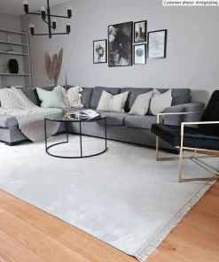 Wilton Rug - Art Silk (light Grey/beige) -Viscose Rugs Shop xxxmtgstylingartsilkljusgra beige.jpg